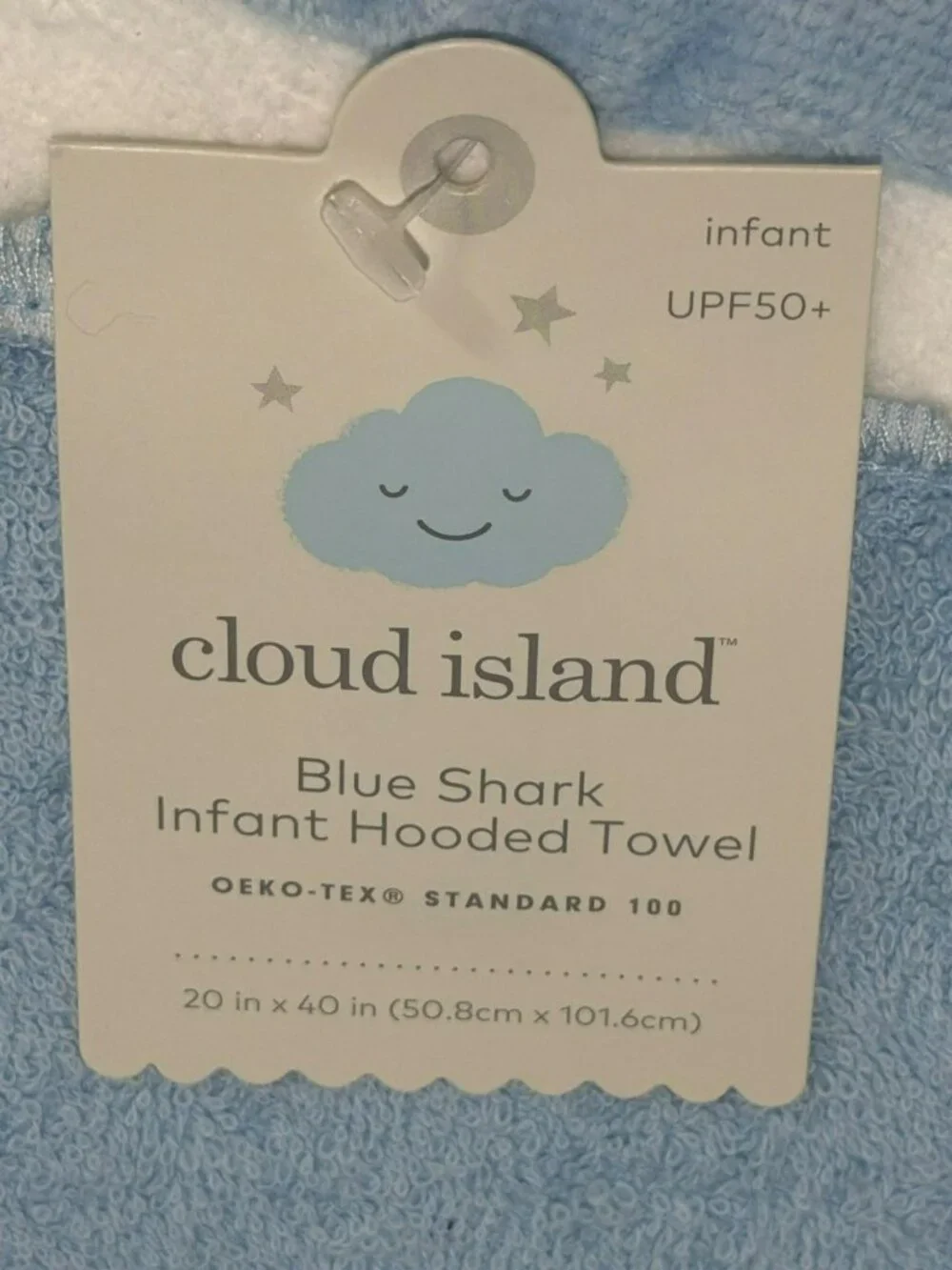 Blue Shark Infant Hooded Towel 20
